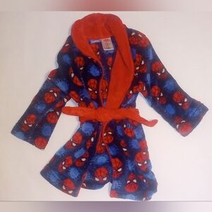 Size 4T Marvel's Spiderman Bathrobe Like New